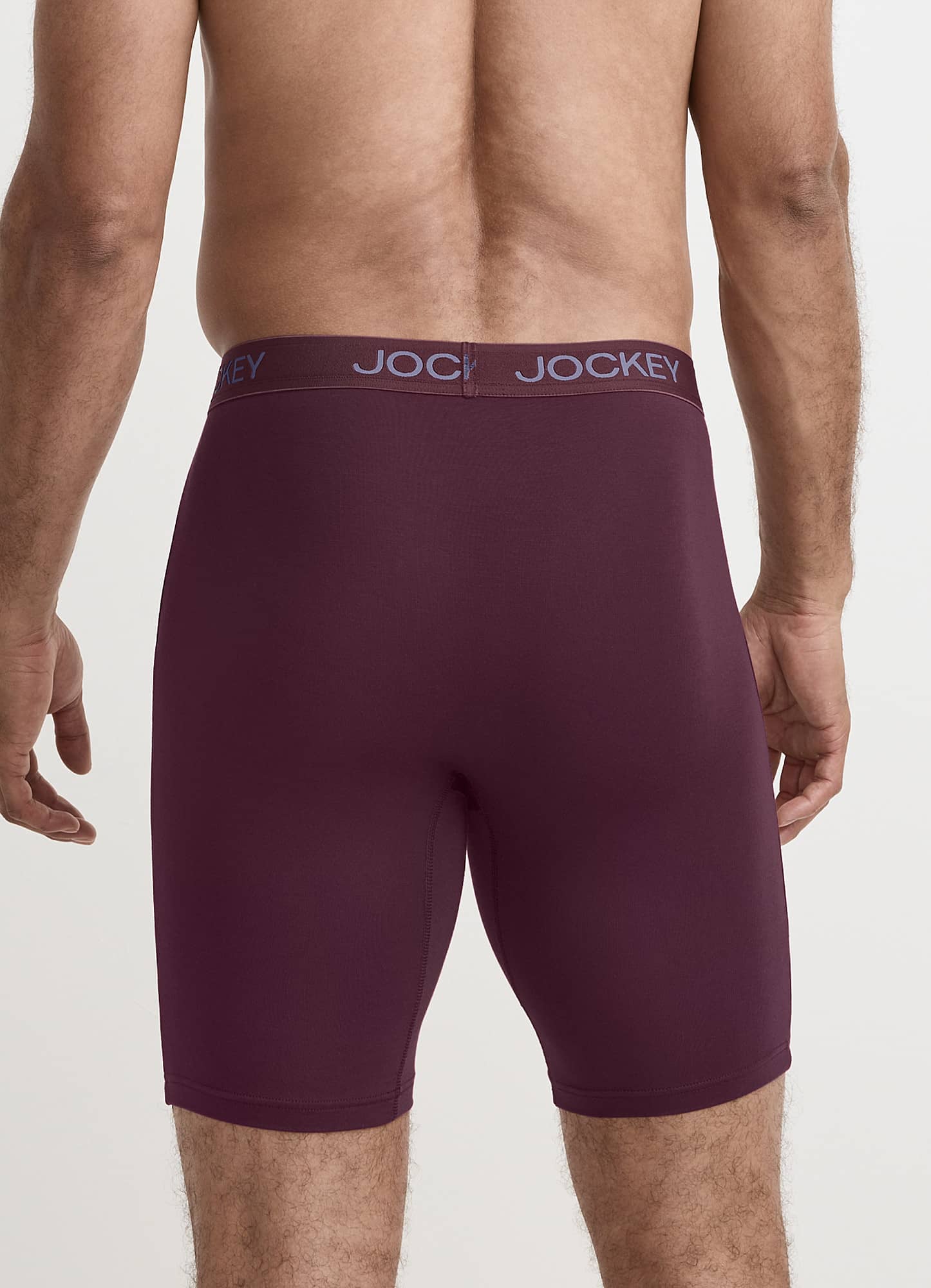 Jockey Chafe Proof Pouch Ultra Soft Modal 8.5" Long Leg Boxer Brief - 3 Pack