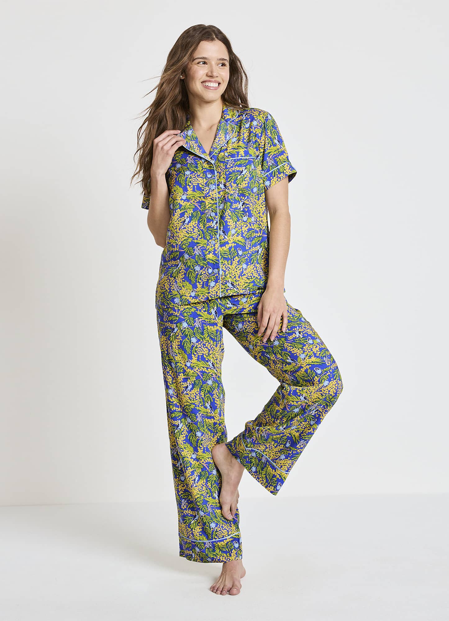 Soft Touch Luxe Woven Short Sleeve Top