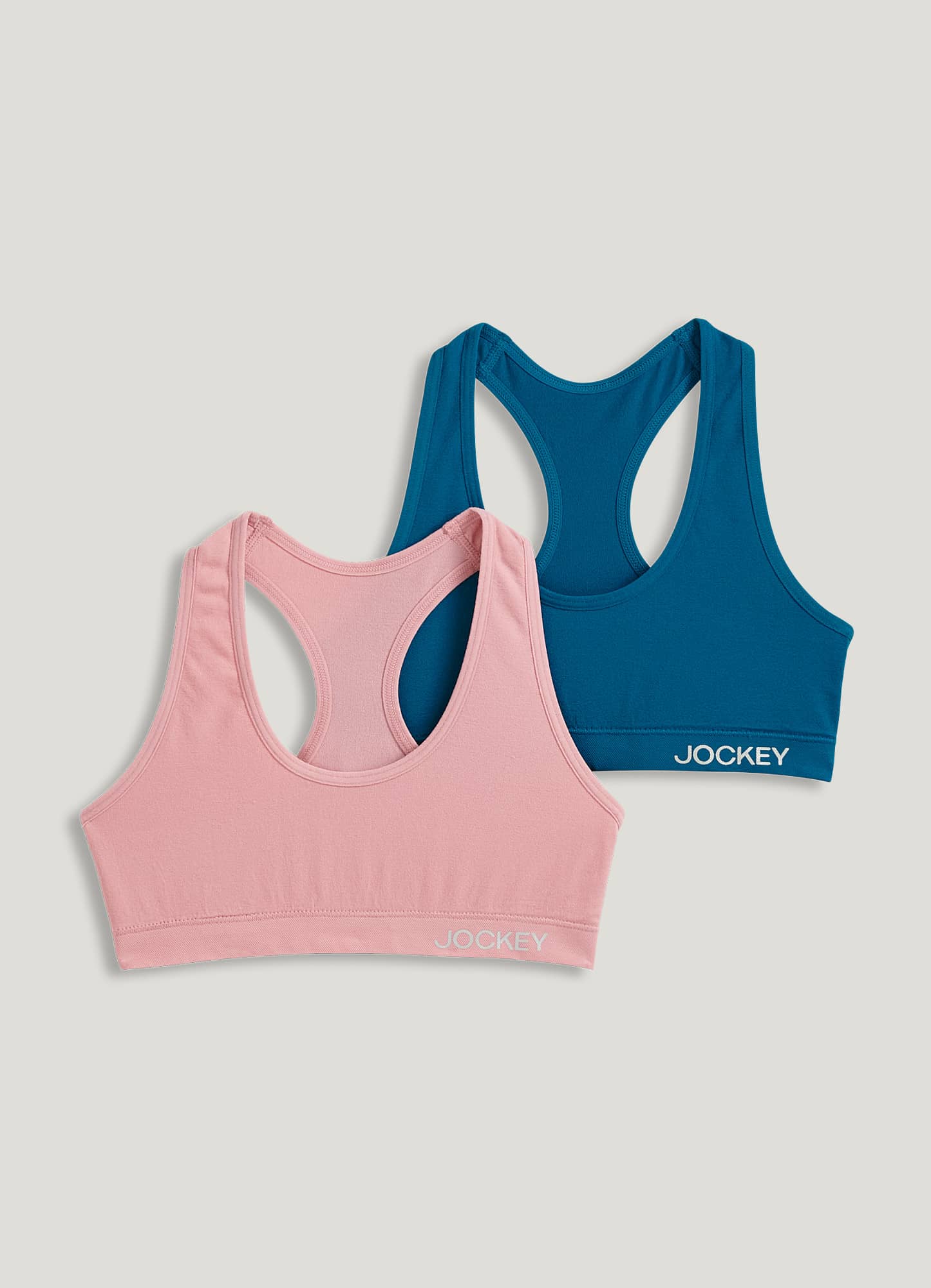 Jockey® Essentials Girls' Cotton Stretch Bralette - 2 pack, Sizes S-XL  (6-16) 