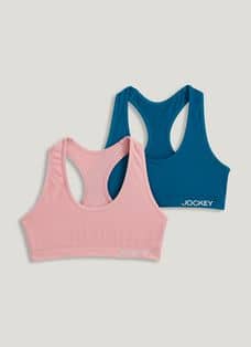 Jockey® Girls' Cotton Stretch Bralette - 2 Pack