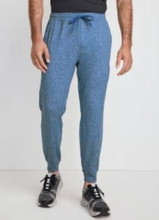 Yves Saint Laurent Metallic Leopard Knit Jogger Pants