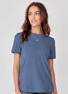  REDESYN Women's T-Shirt Solid Rib-Knit Tee T-Shirt for