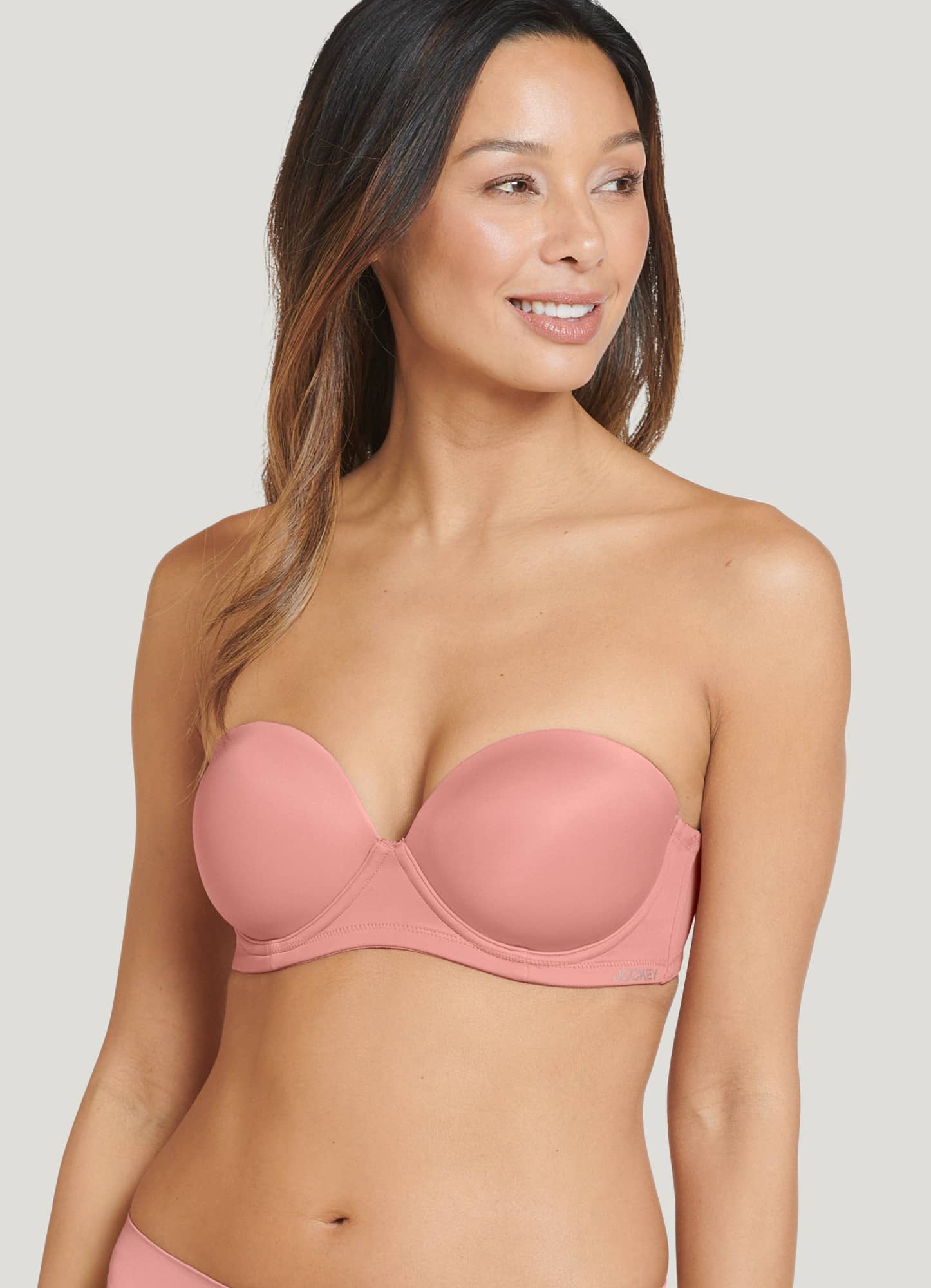 Classic Unpadded Demi Strapless Multiway T-Shirt Bra With Silicone