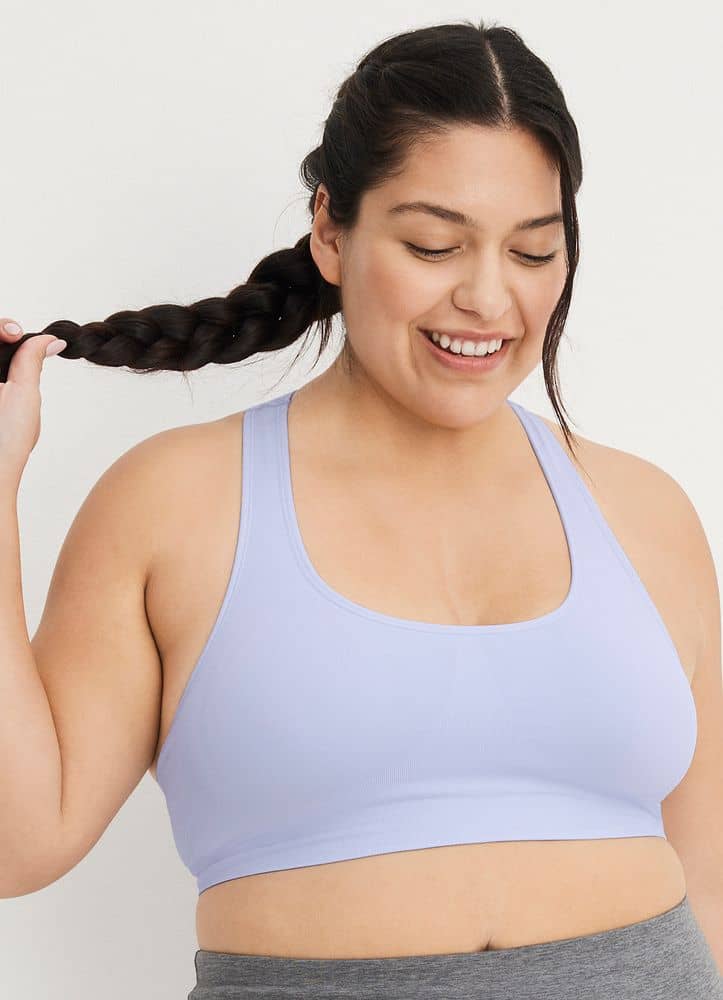 Mid impact store sports bra