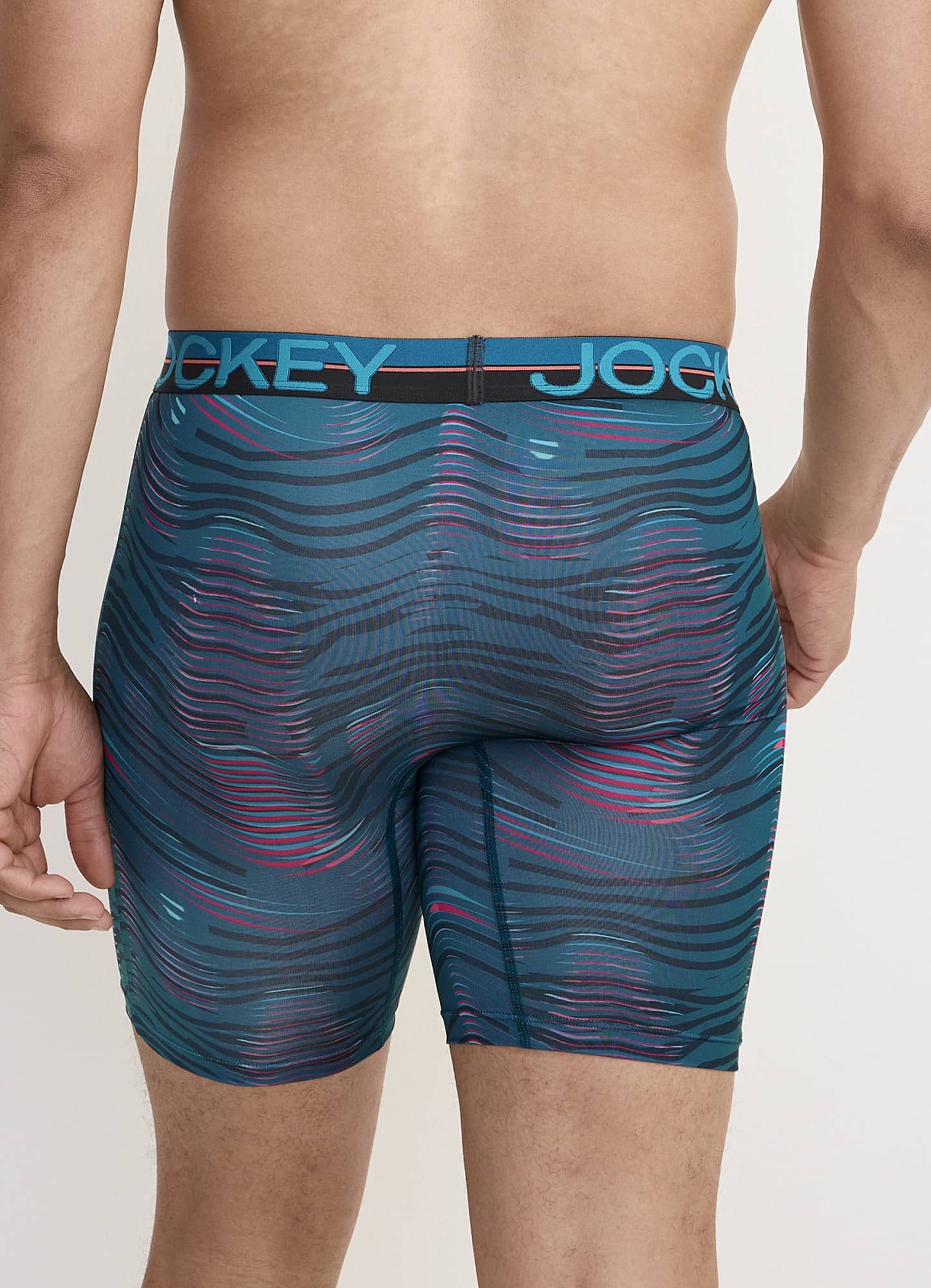 Jockey Infinite Cool Microfiber Stretch 8" Long Leg Boxer Brief - 3 Pack
