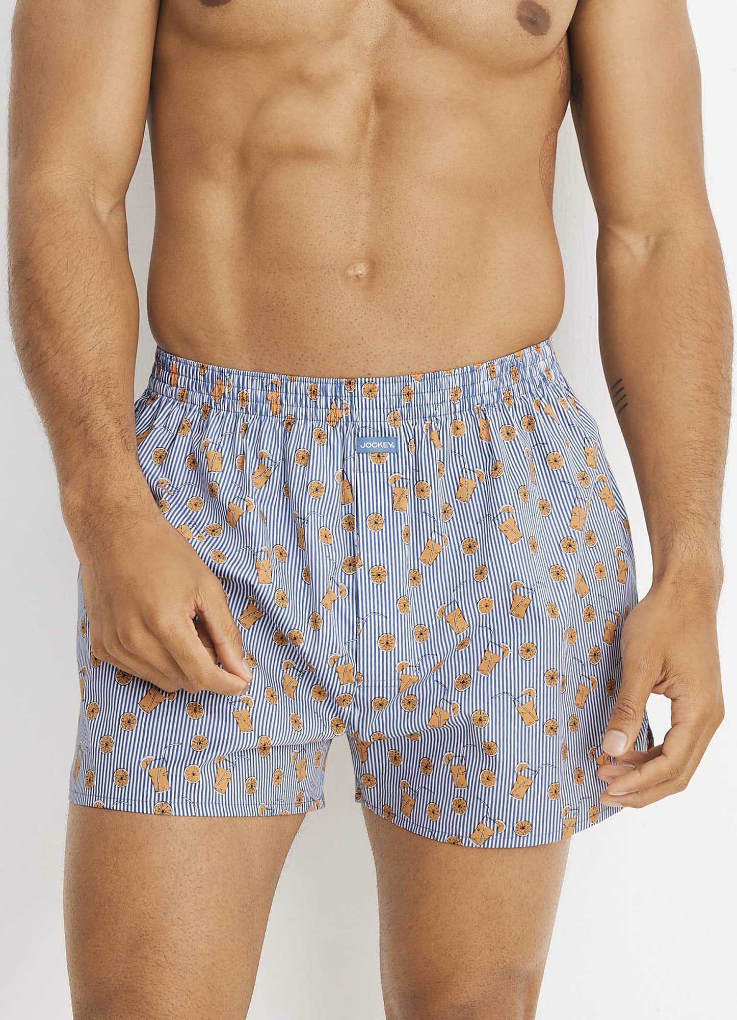 Jockey 100 Cotton Lemonade Woven 4 Boxer