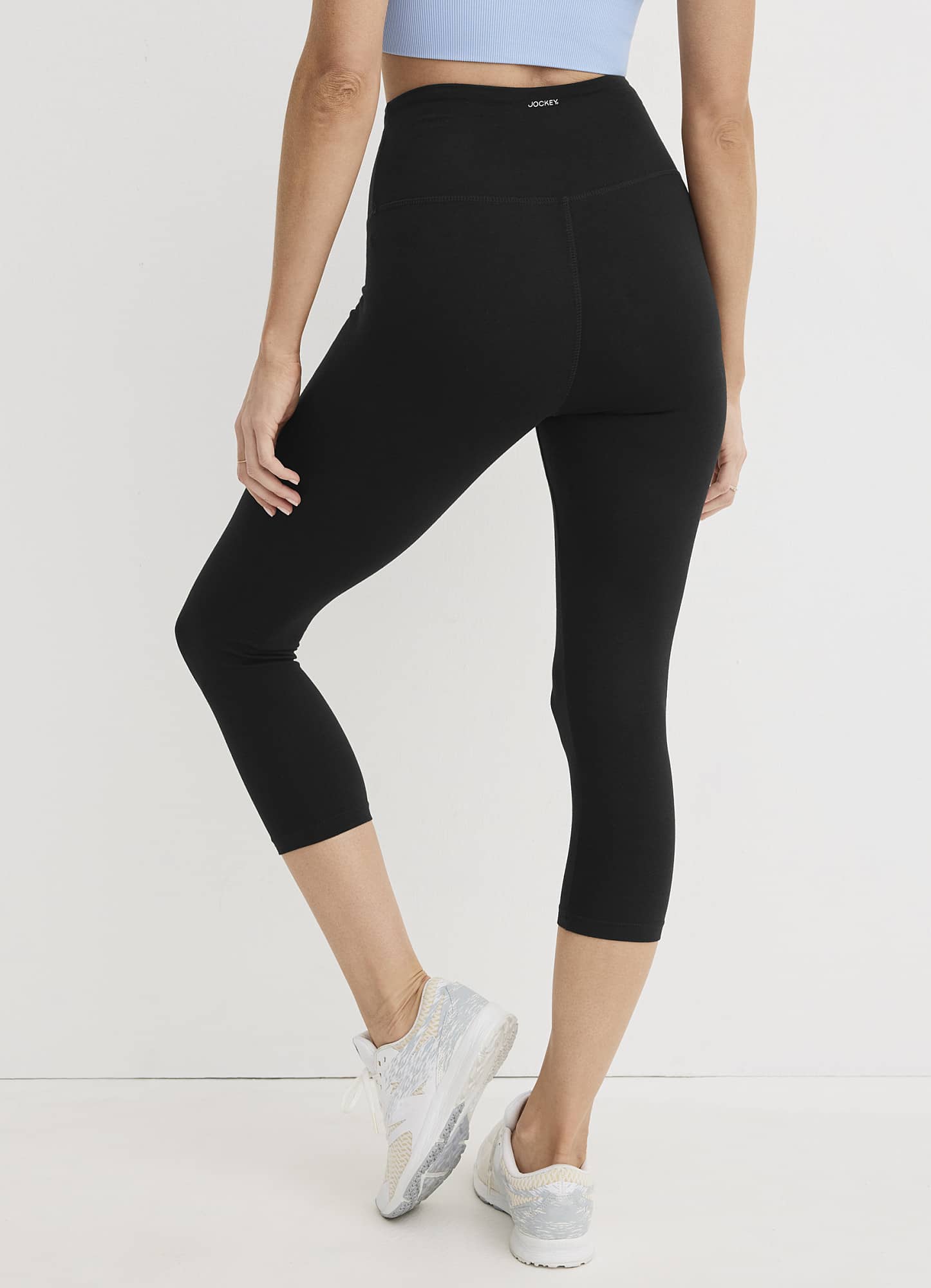 High waisted cotton capri leggings hotsell