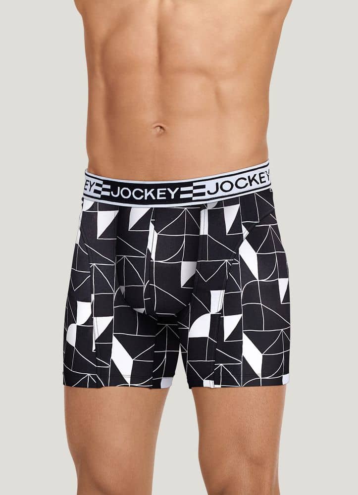 Joem Black Band Boxer Briefs Underwear Quick Dry Pouch Sports Trunks  Underpants