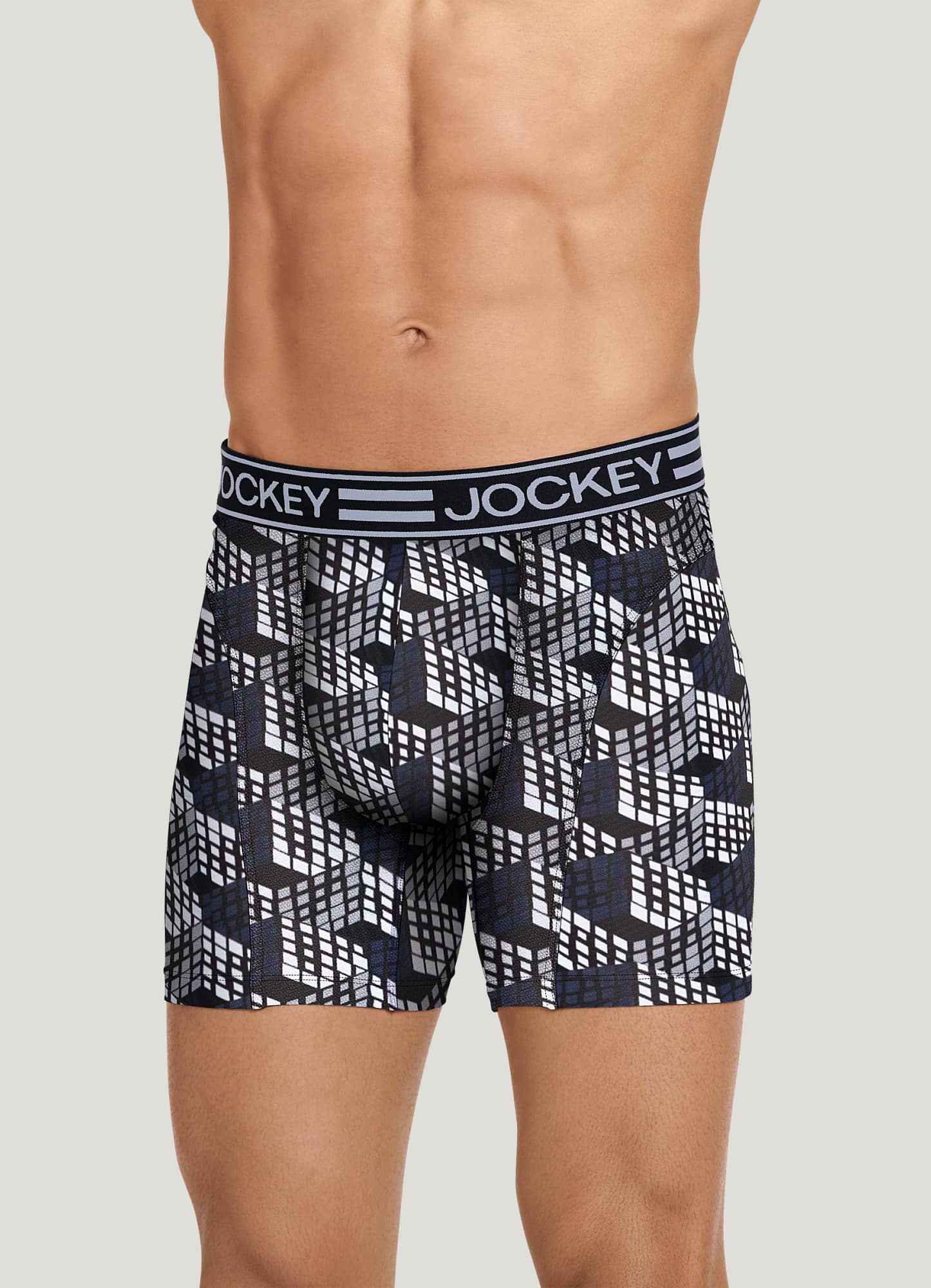 1 Men's Jockey Athletic Midway Boxer Brief Underwear, Medium (32