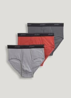 Hanes Men's Red Label Dyed Briefs 3 Pack, Mens Thongs Designer Underwear