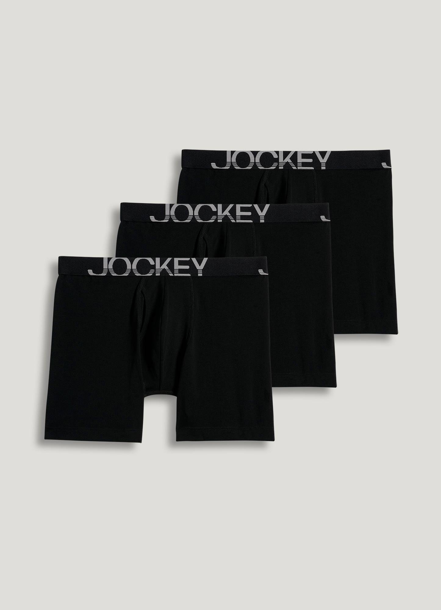 Jockey MaxStretch Men's Midway Brief Underwear - Black, Size L (3