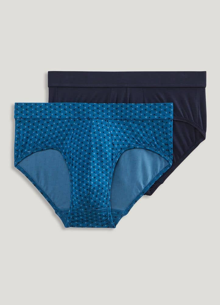 M & S Size 14 Low rise thongs modal cotton blend knickers panties Blue