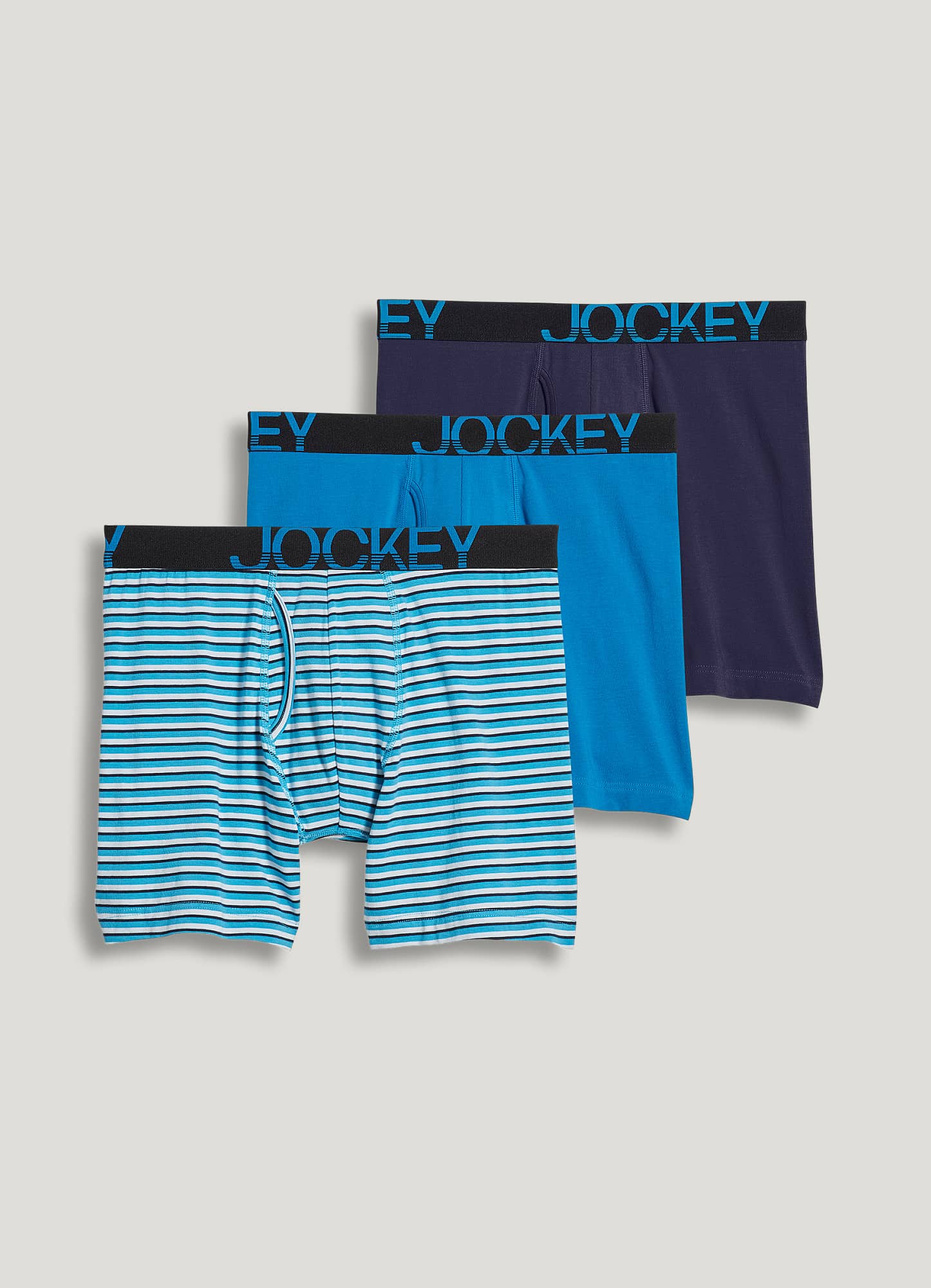 Jockey ActiveStretch 7 Long Leg Boxer Brief 3 Pack