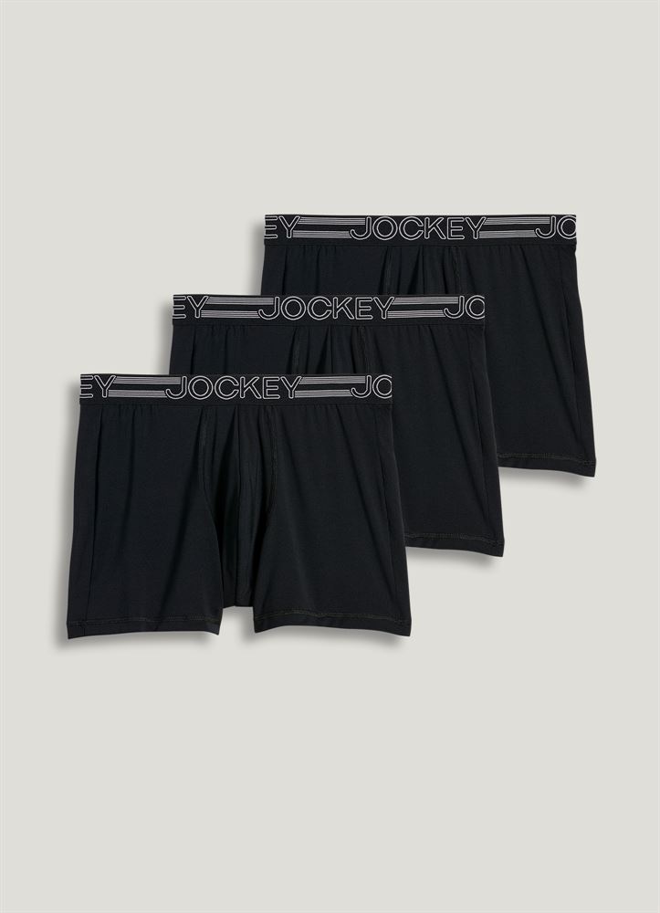 Jockey Generation™ Men's Micro Stretch 3pk Boxer Briefs - Blue Xl