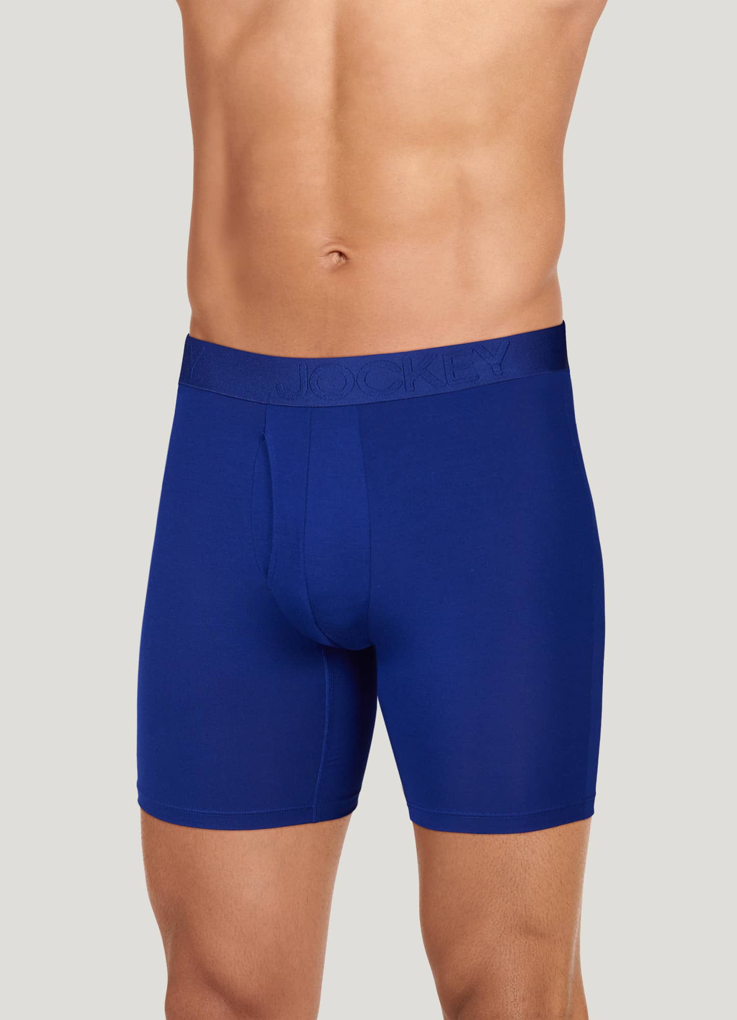 Jockey Generation™ Men's Ultra Soft No Chafe Pouch Boxer Briefs 3pk - Navy  Blue/aqua Blue/coral Pink Xl : Target