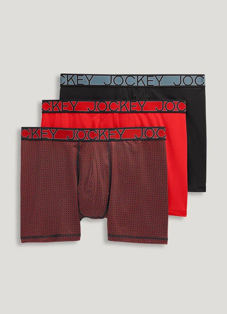 Jockey Generation Boys' 3pk Microfiber Boxer Briefs - Blue/Gray/Green XL 1  ct