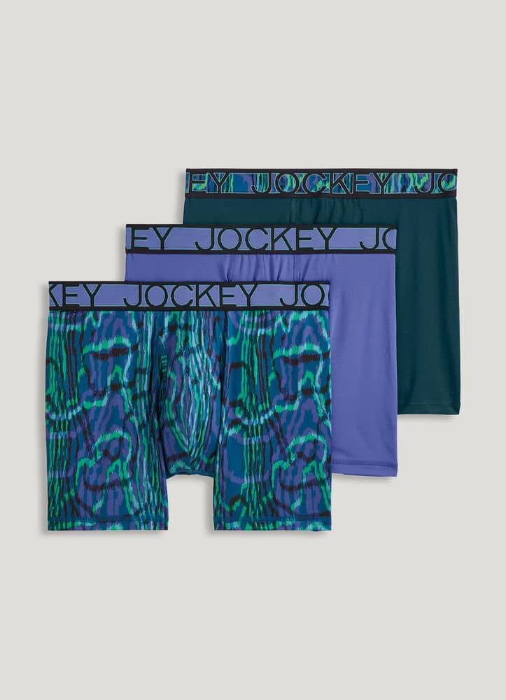 Jockey Active Microfiber 5" Boxer Brief - 3 Pack