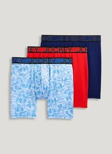 Jockey Men's Underwear MaxStretch Midway Brief 3 Pack 