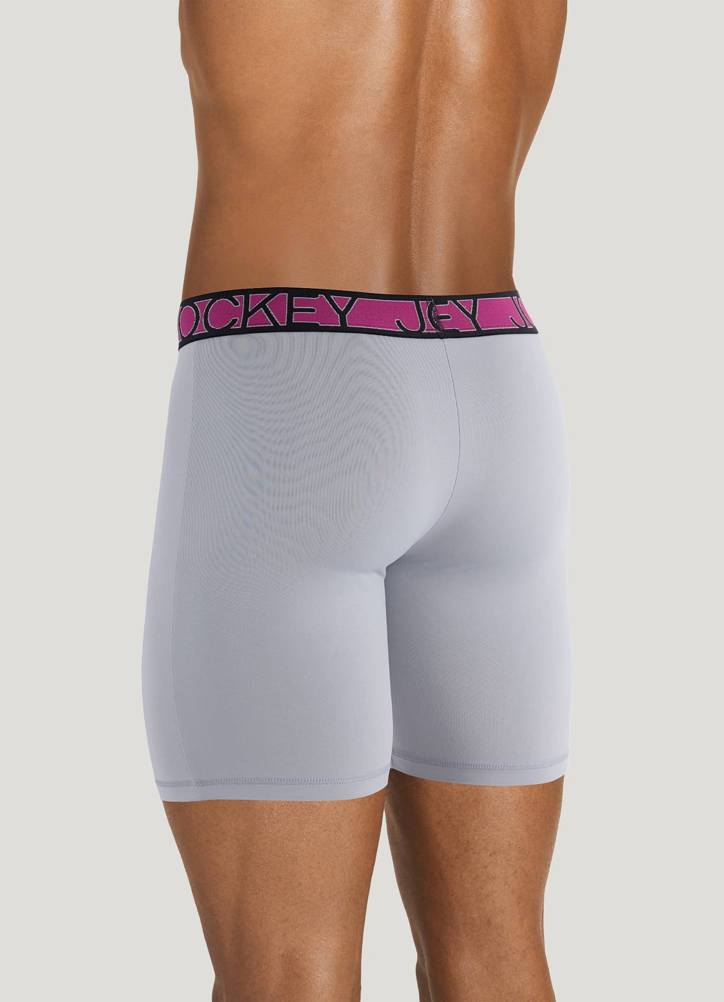Jockey Active Microfiber 9" Long Leg Boxer Brief - 3 Pack