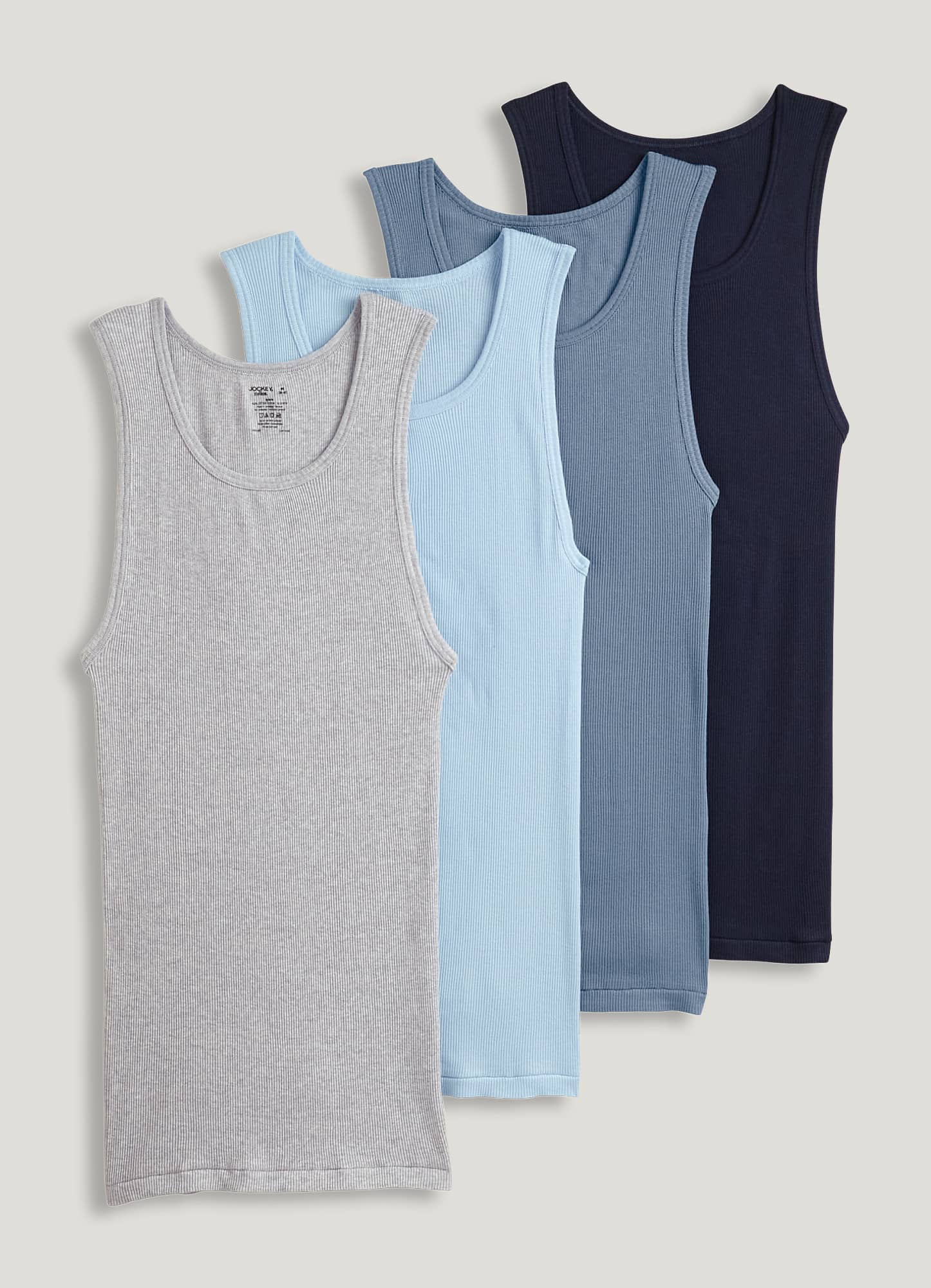 New Women's Tank Top Raceback 100% Cotton Ribbed Solid Workout Active Tee  (4Pk)