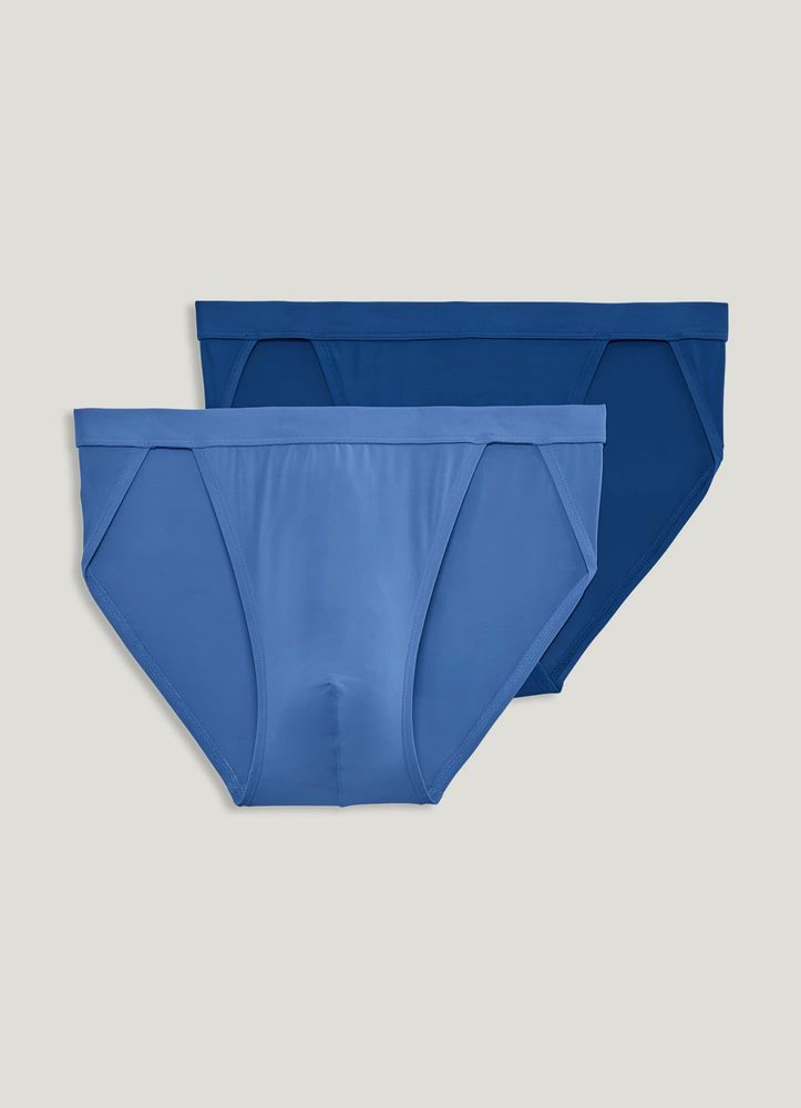 Jockey Men's Underwear Elance Microfiber String Bikini 2 Pack 