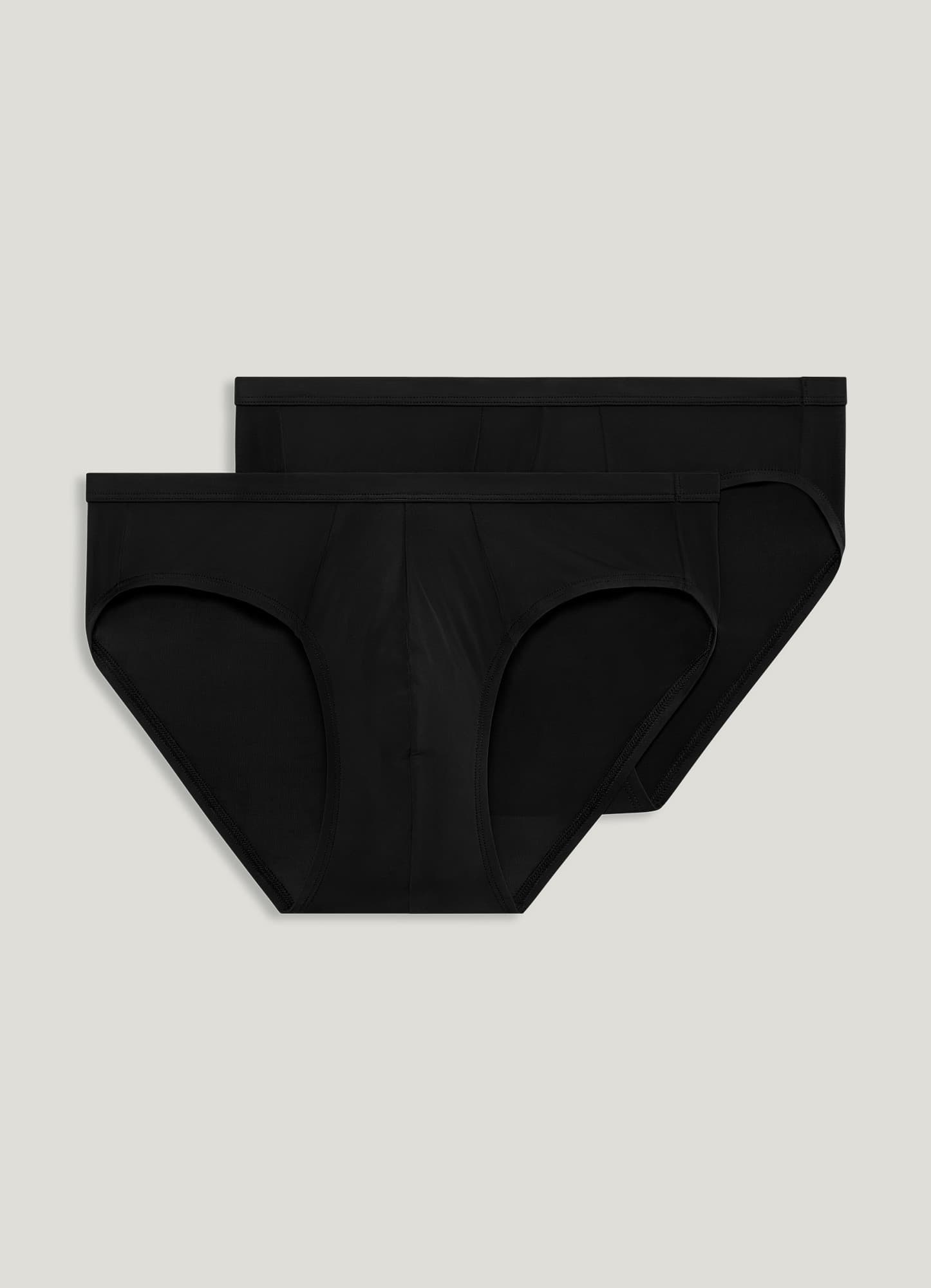 Men's Jockey Underwear 3-pack BLACK Color Bikini Briefs 100% Cotton