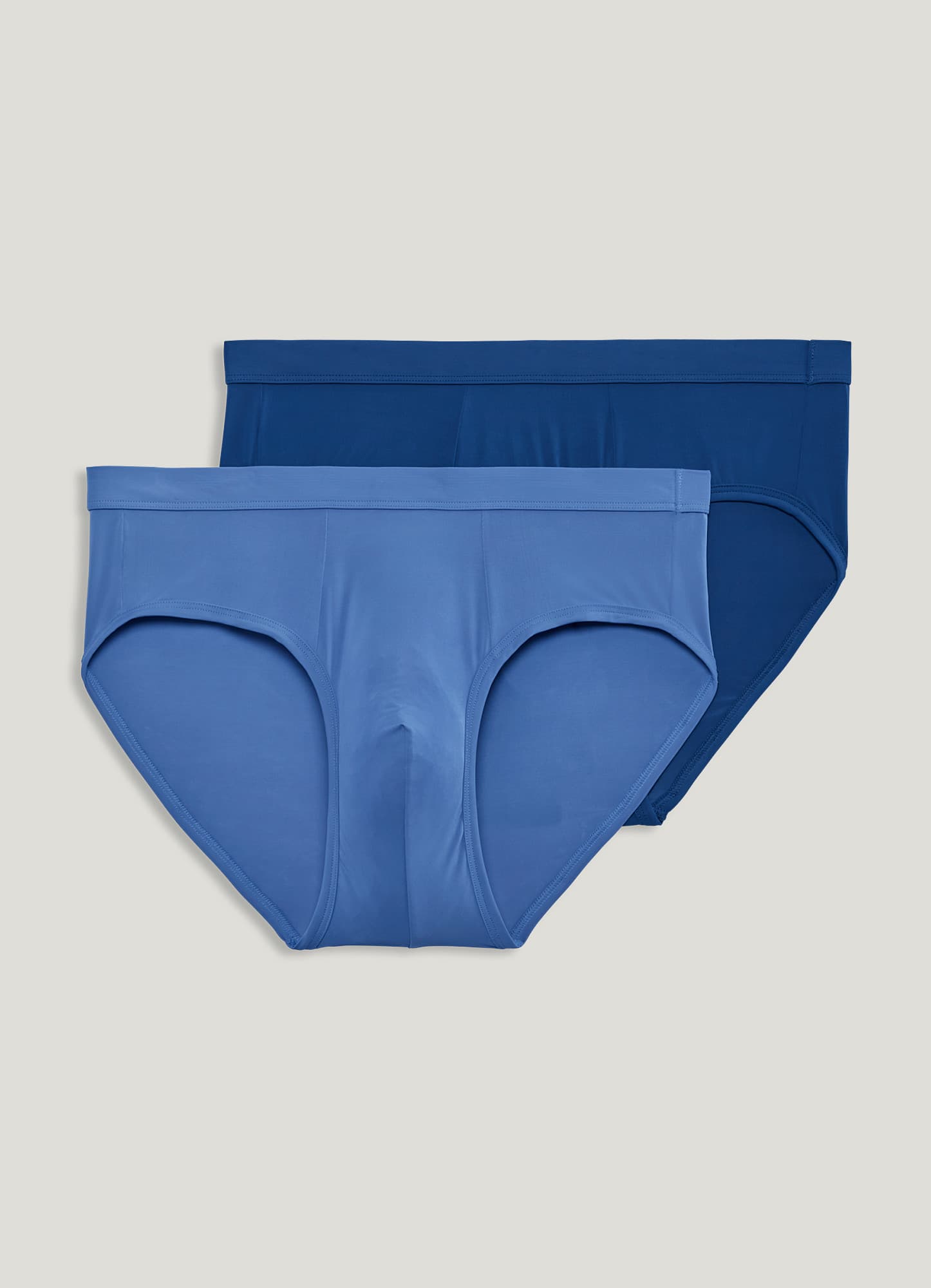 Jockey Men's Underwear Elance Poco Brief - 2 Pack, Sawtooth Grey
