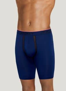 PUMIEY Mens Underwear Boxer Briefs Cotton Pouch Breathable Long Leg No Ried  Up Briefs 5pack S M L XL XXL - XXL : : Fashion