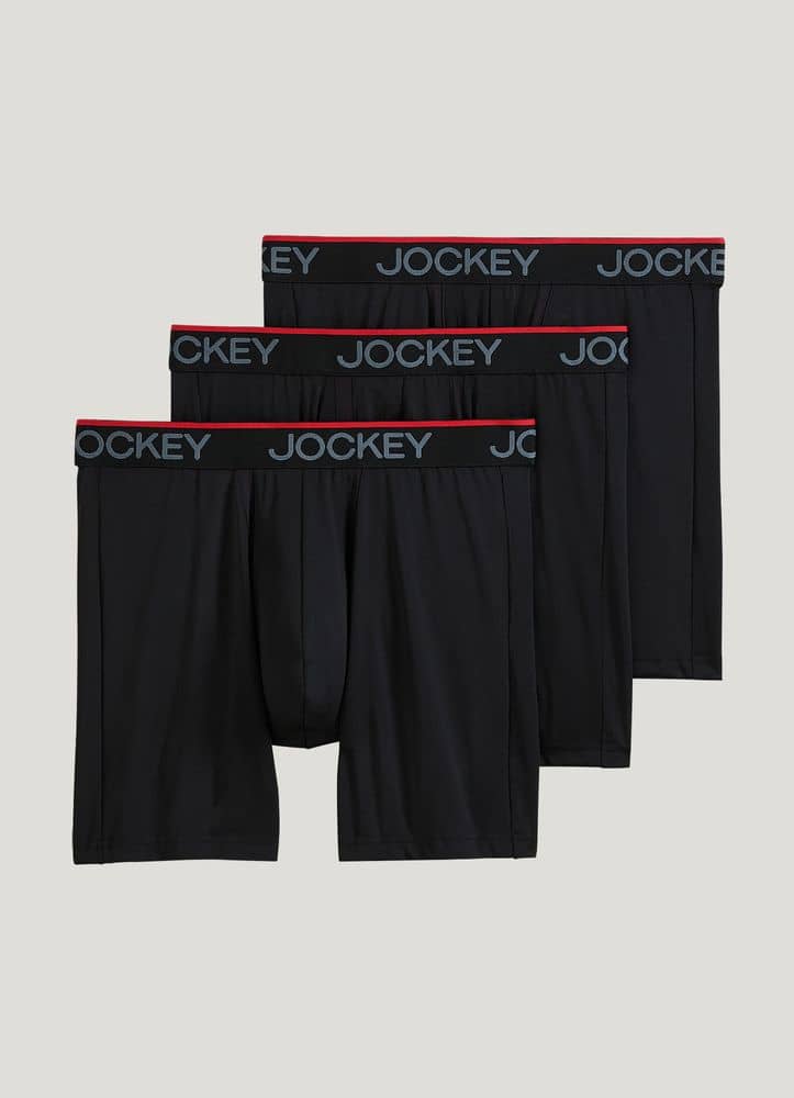 Jockey Chafe Proof Pouch Microfiber 6" Boxer Brief - 3 Pack