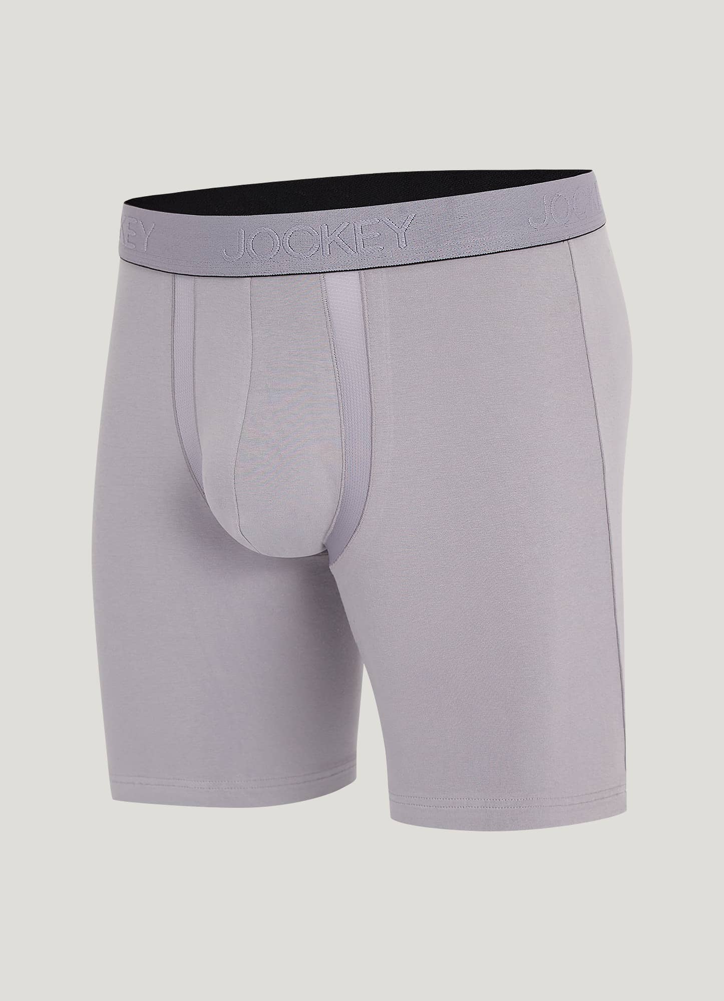 Jockey Chafe Proof Pouch Cotton Stretch 8.5" Long Leg Boxer Brief