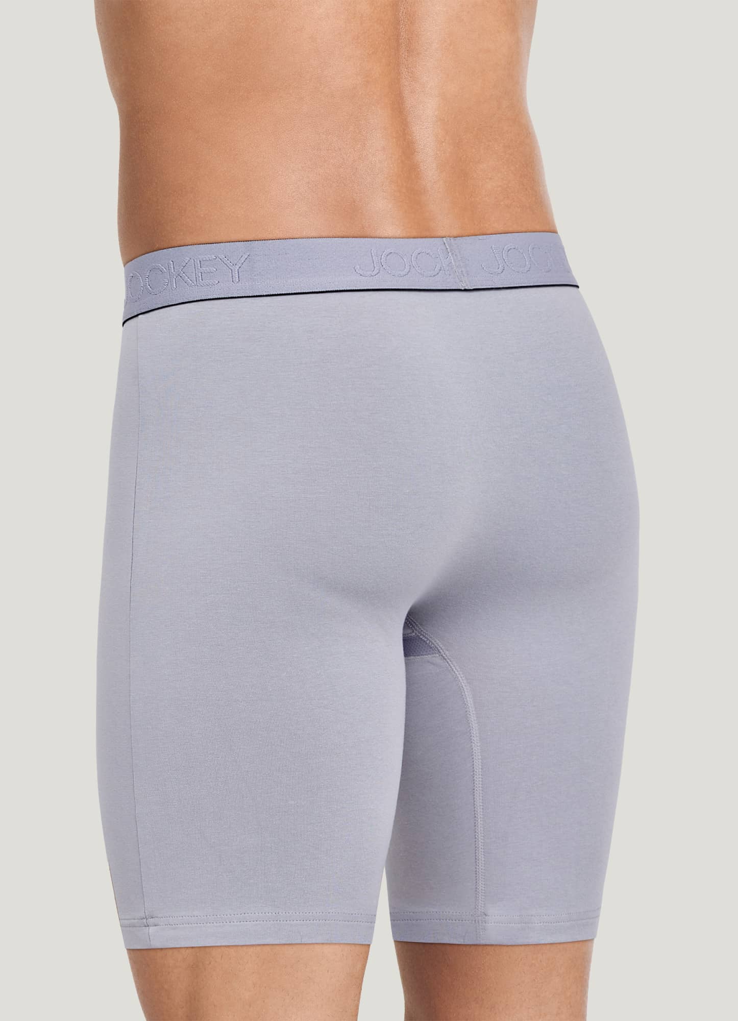 Jockey Chafe Proof Pouch Cotton Stretch 8.5" Long Leg Boxer Brief