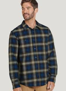 Jockey Outdoors™ Long Sleeve Woven Button-Up Shirt