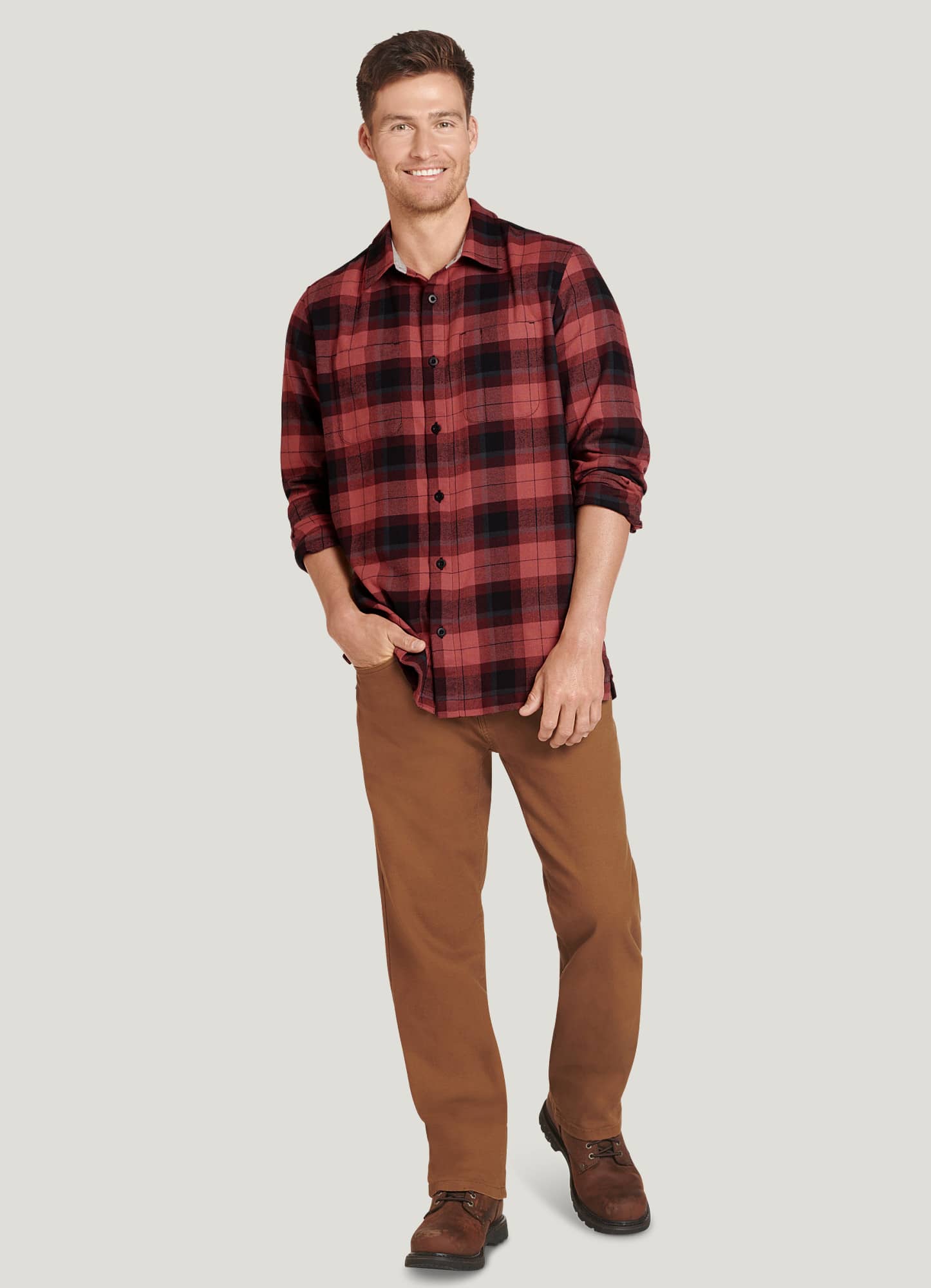 Jockey Outdoors™ Long Sleeve Flannel Shirt
