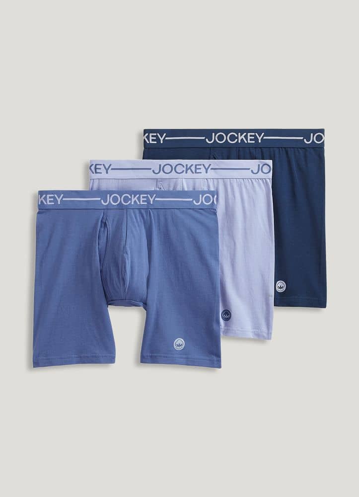 Jockey Organic Cotton Stretch 6.5 Boxer Brief - 3 Pack
