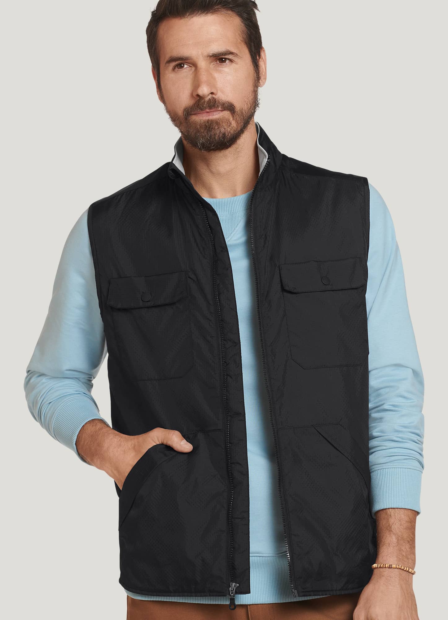 Jockey Men's Outdoors Lightweight Insulated Vest, Size: Medium, Blue