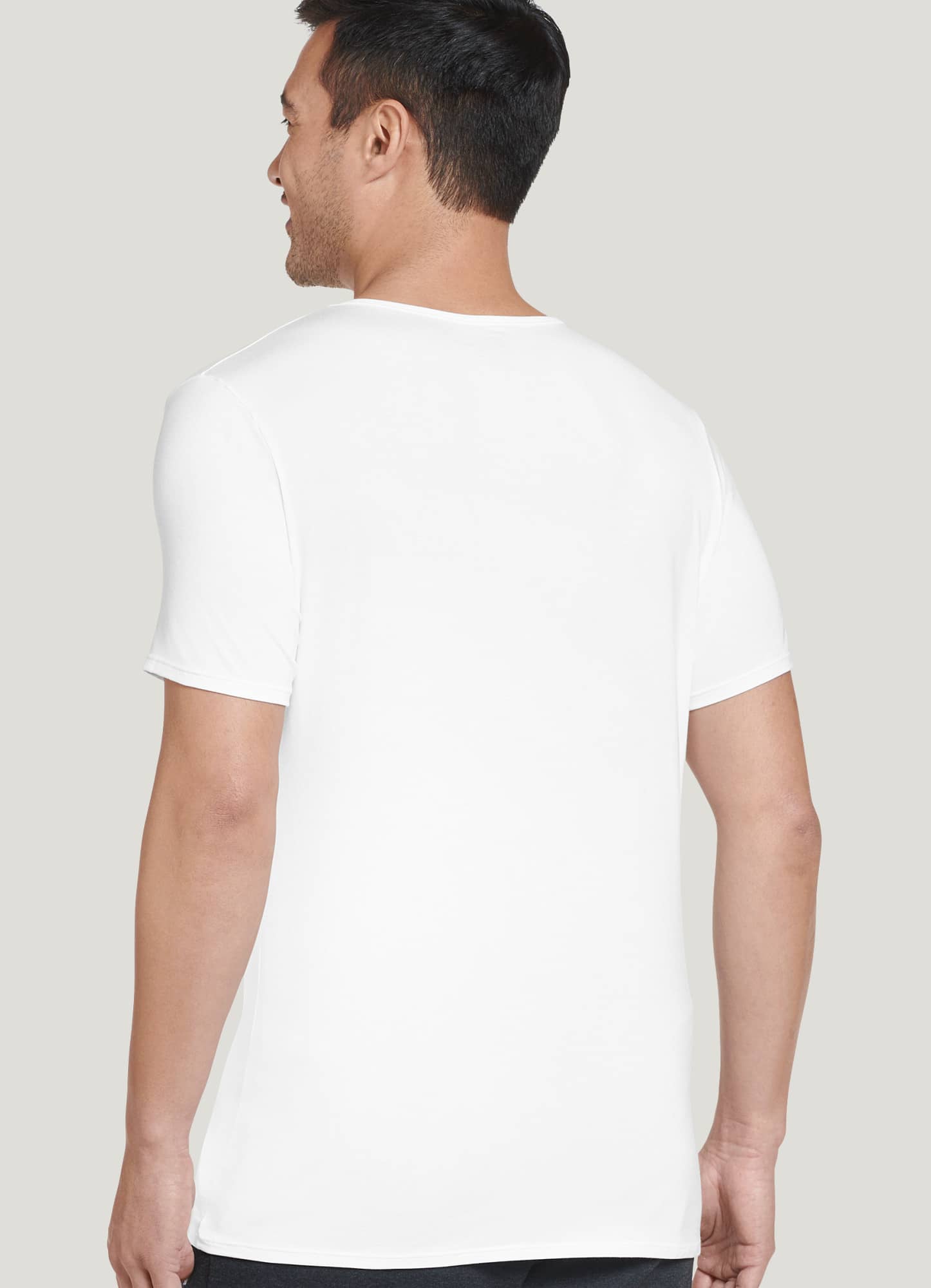 thumbnail image 2 of Jockey Men's Ultra Soft Modal V-Neck Tee - Staycool & StayNew Tech (94% Modal, 6% Spandex) 2 of 11
