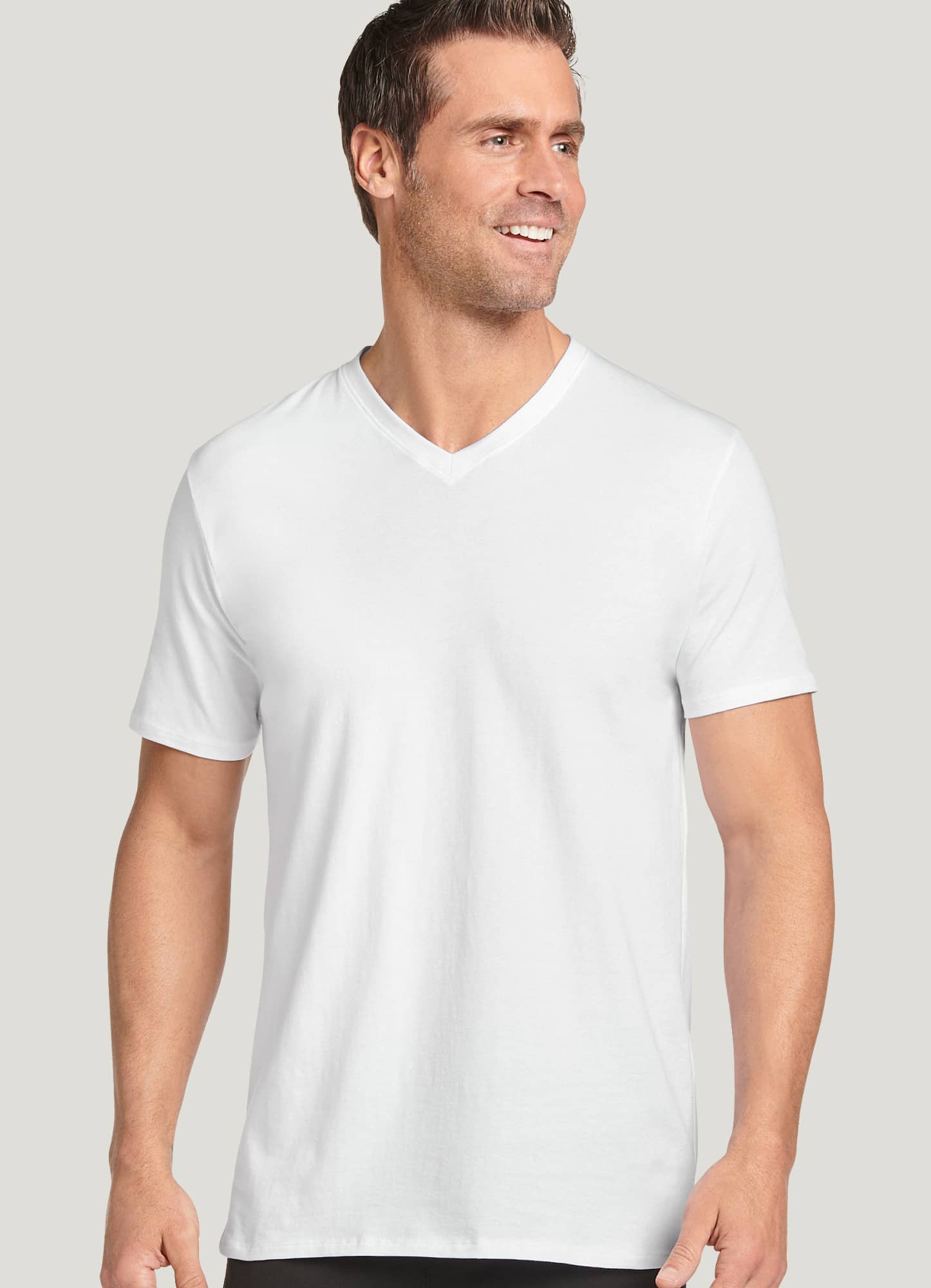 Jockey® Cotton Stretch V-Neck T-Shirt - 3 Pack