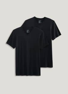 【WONDER WONDER】Ssotu Ribbed Button Slim Fit V-Neck T-shirt Supersoft Modal V-Neck T-Shirt