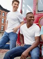Jockey® Made in America 100% Cotton V-Neck T-Shirt - 2 Pack