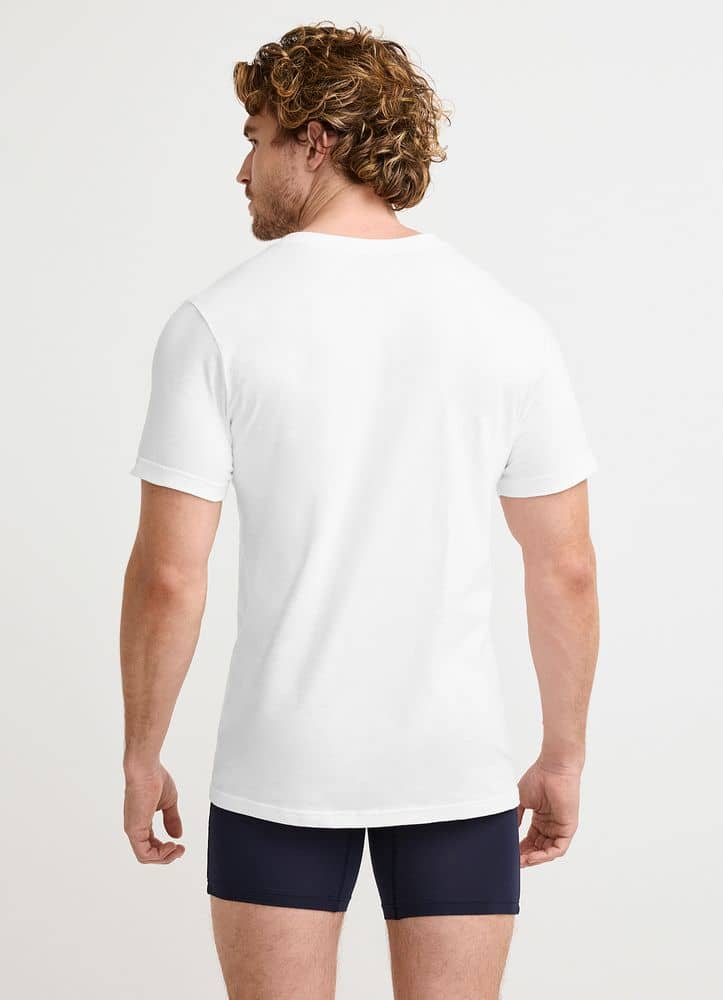 Jockey Made in America 100% Cotton V-Neck T-Shirt - 2 Pack