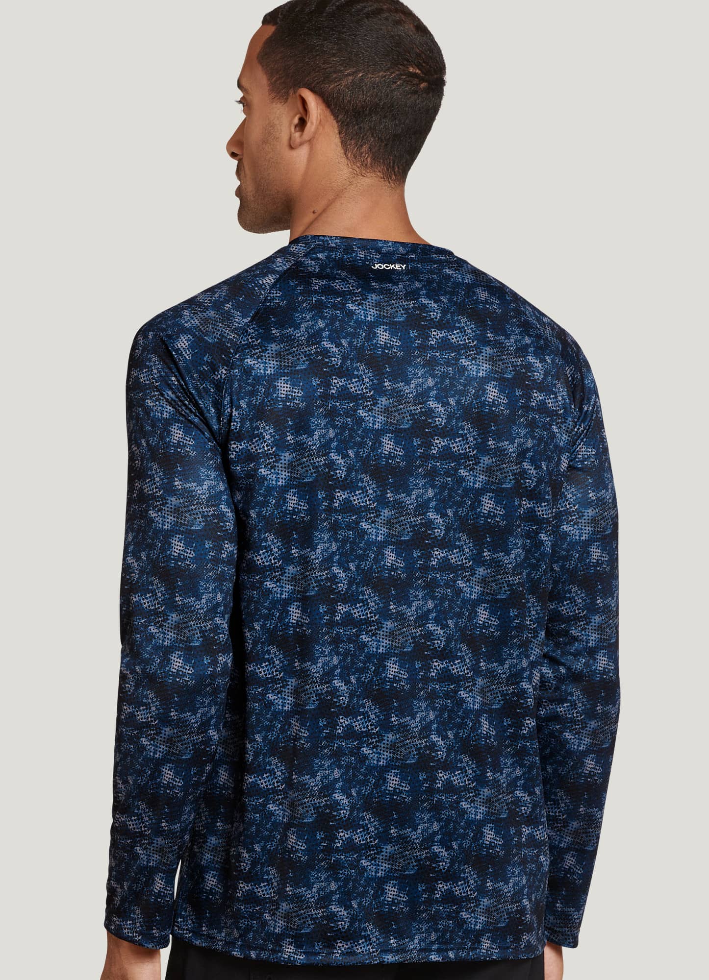 Motion Jacquard Long Sleeve Top - Regatta Blue