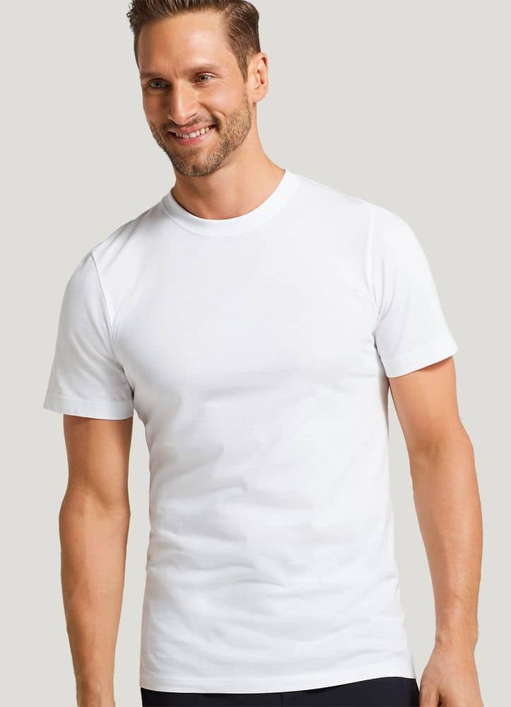 Jockey® Big Man Made in America 100% Cotton Crew Neck T-Shirt - 2 Pack