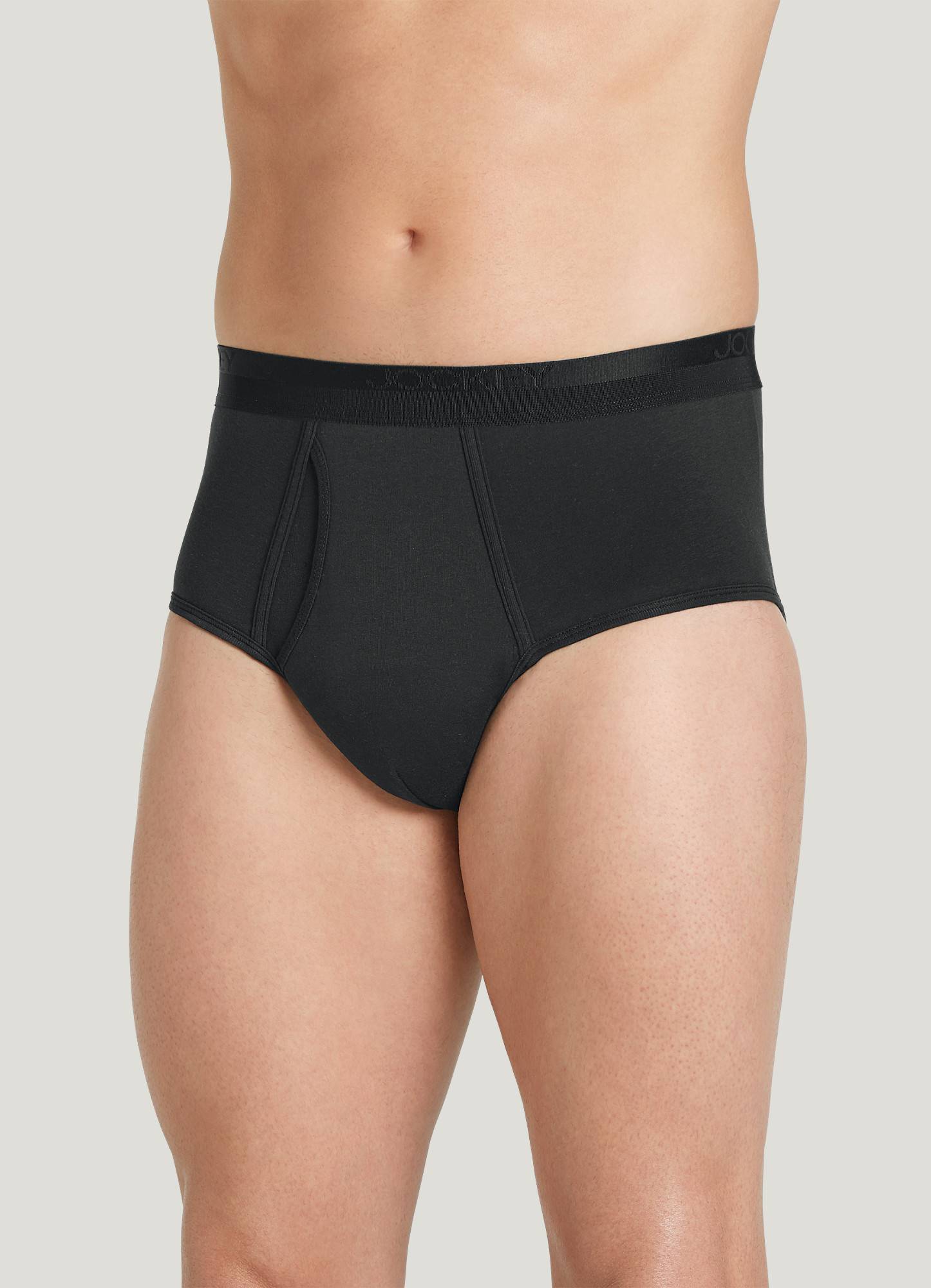 Jockey Men's Underwear Signature Pima Cotton Full-Rise Brief - 4 Pack