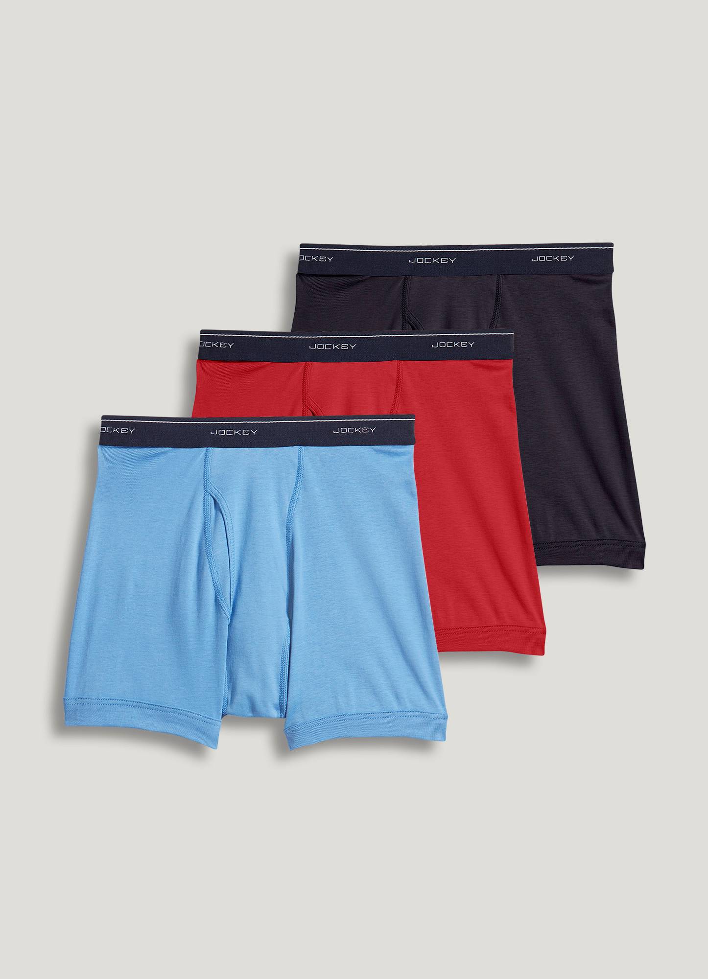Jockey Mens Classic Brief 3 Pack Underwear Briefs 100% cotton
