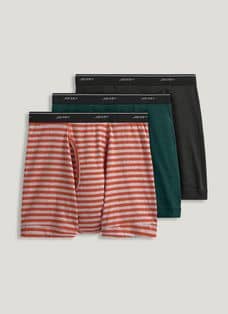 Jockey Classic 3-Pack Boxer - Soft Plaid (White & Green