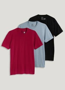 100 % Cotton Short Sleeve Mock Neck Tee 
