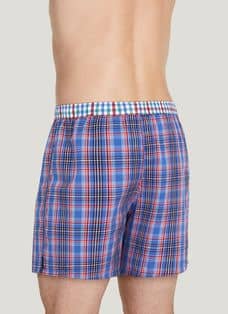 2pc Men's Knit Boxer Shorts 100% Cotton Plain Solid Assorted