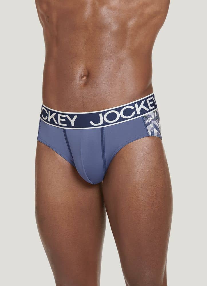 Mens Jockey Logo Waistband Athletic Sport Gym Brief Slips Underwear 