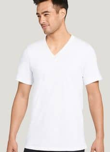 Jockey Mens Cotton V neck Cotton Jersey Casual T shirt Top Tee S M L XL 2XL