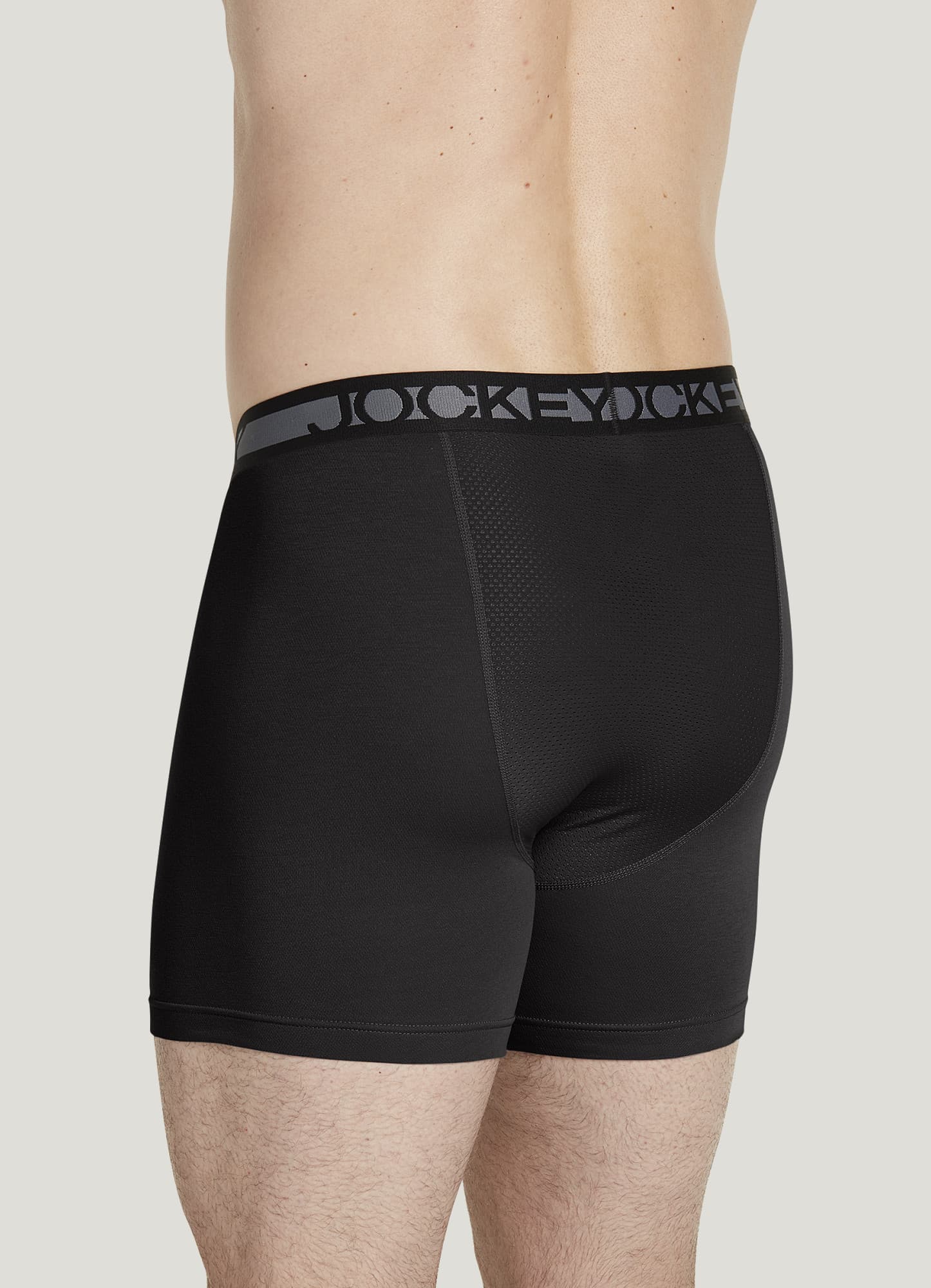 Jockey Men's Underwear Lightweight Cotton Blend 7 Long Leg Boxer Brief -,  Charcoal Heather/Trusted Pewter/Quartz Grey/Black, M at  Men's  Clothing store